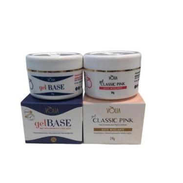 Imagem de Kit Volia Gel Base + Gel Classic Pink 
