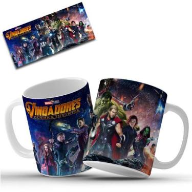 Imagem de Caneca Os Vingadores Guerra Infinita Personalizada 325ML - Gringos Hou