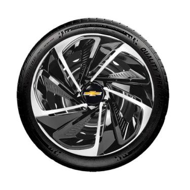 Imagem de Calota Nitro Aro 14 Preta Prata Gm Corsa Celta Meriva Vectra Prisma Ag