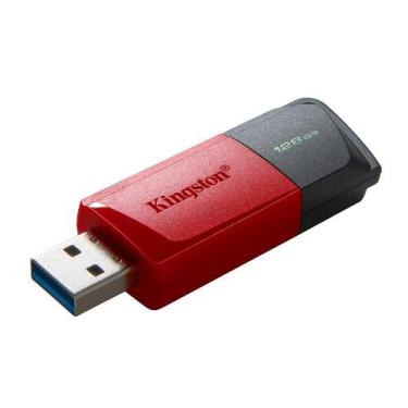 Imagem de Pen Drive 128GB Kingston Data Traveler Exodia M, USB 3.2, Preto e Verm