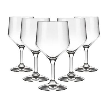 Imagem de Taças para Água Vidro 300ml SM Buffet Conjunto 5 Peças Nadir Figueired