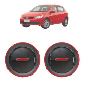 Imagem de 2 Difusor De Ar Gol Saveiro Voyage G4 G5 G6 2006 Até 2016 - Nat, Preto