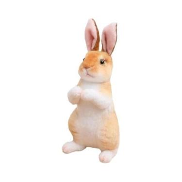 Imagem de Brinquedo De Pelúcia Coelho Realista De 20cm, Coelho Kawaii De Páscoa,