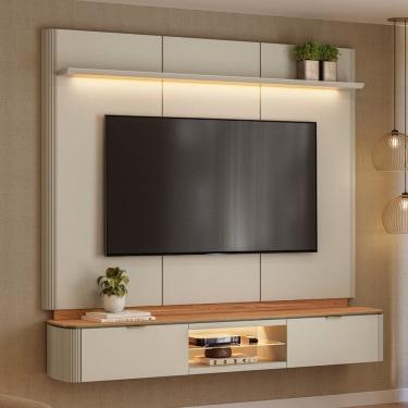 Imagem de Painel para TV ate 70 Polegadas com LED 2 Portas Ferrara Linea Brasil