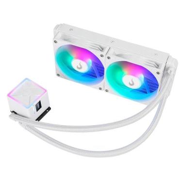 Imagem de Water Cooler Gamer Rise Mode Frost, ARGB Rainbow, 240mm, AMD e Intel, 