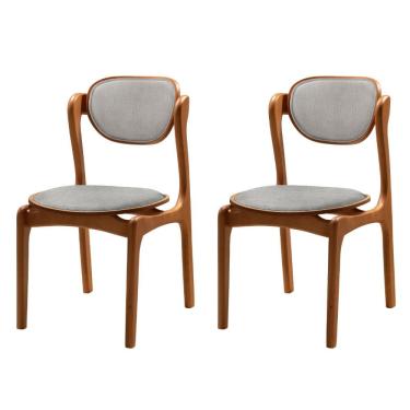Imagem de Conjunto com 2 Cadeiras de Jantar Solaris Soft Moderna Mobilia