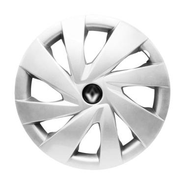 Imagem de Calota Aro 14 Renault Sandero Logan Clio Prata Mod. Etios - GRID