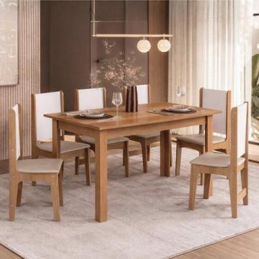 Imagem de Conjunto Sala de Jantar com 6 Cadeiras Luana Yescasa