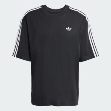 Imagem de Camiseta Tamanho Oversized Adicolor Três Listras Adidas Masculina-Masculino