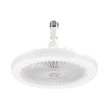 Imagem de Ventilador De Teto Rotativo 3 Em 1 Com Controle Remoto Base De Lâmpada