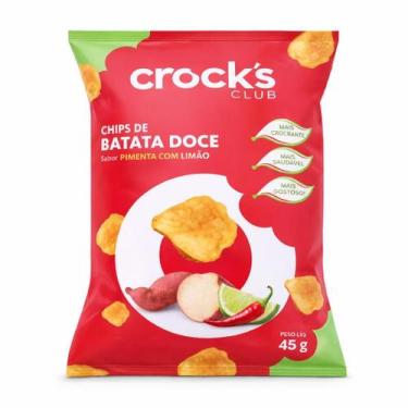 Imagem de Crocks club batatas doce chips pimenta com limao 45g