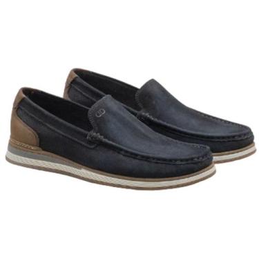 Imagem de Sapato Mocassim Democrata 252101 Masculino, Marinho, 41