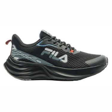 Imagem de Tênis Fila Racer Comet Masculino Preto Cinza Azul, Preto, 41