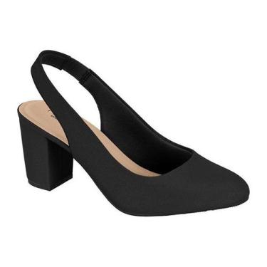Imagem de Sapato Scarpin Aberto Modare 7377120 Feminino, Preto, 35