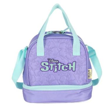 Imagem de Lancheira fem luxcel infantil dupla stitch la50073sc, ROXO, UN