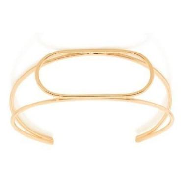 Imagem de Bracelete Moederno Tudo Oco 2 mm Topo 20 mm Pulseira Ouro 18 Kilates 6