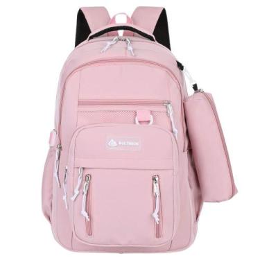 Imagem de Mochila Escolar Impermeável Bolsa Grande Reforçada Notebook - Premium,
