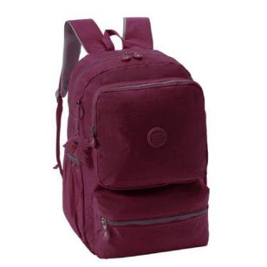 Imagem de Mochila costas escolar grande juvenil adulto Crinkle 07CM - Skeet, Bor