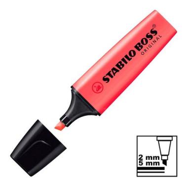 Imagem de Marca Texto Vermelho Neon 70-40 Stabilo Boss Original