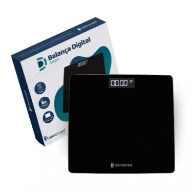 Imagem de Balança Digital Corporal Smart Tela Led Cza 180kg Dellamed