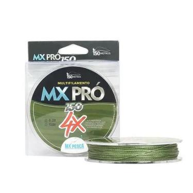 Imagem de Linha mx pesca multifilamento mx pro 4x verde 0,40mm 74,5lb