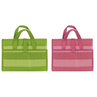Imagem de Esteira De Praia Bolsa Dobrável 180x90/ Kit Com Duas Bolsas - Mor, Ver
