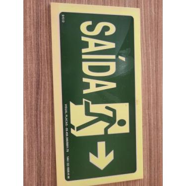 Imagem de Placa Fotoluminescente S13 D - Visual placas