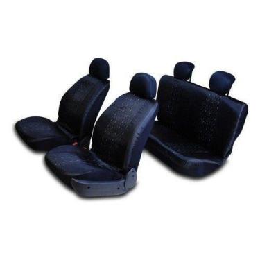 Imagem de Capa De Banco Tecido Preto - Estamparia Paulista, Preto