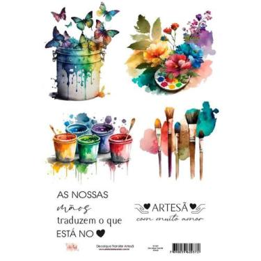 Imagem de Adesivo Transfer Arte Fácil Artesã - DT-037