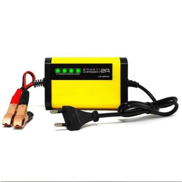 Imagem de Carregador bateria 12v inteligente flutuante bivolt carros, motos, bar