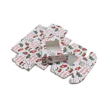 Imagem de Caixas De Presente De Papel Kraft Para Lembrancinhas De Natal, Embalag