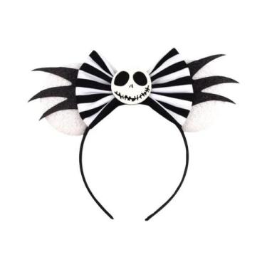 Imagem de Tiara De Orelhas De Rato Para Mulheres Com Lantejoulas E Laço, Acessór