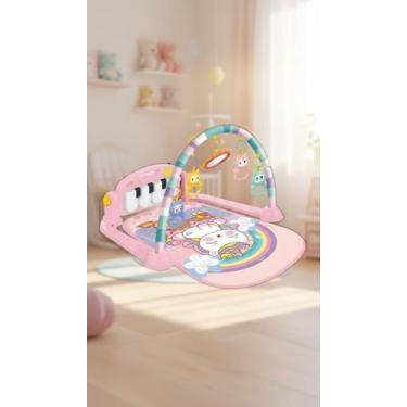 Imagem de Tapete De Atividades Musical Bebê Piano Rosa Unicórnio - Congratulatio