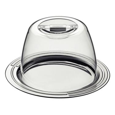 Imagem de Kit Porta Queijo Em Aço Inox Tramontina 2 Peças Ciclo