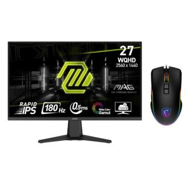 Imagem de Monitor Gamer MSI MAG 275QF 27" Quad HD 180Hz IPS + Mouse - Preto