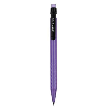 Imagem de Lapiseira Plástica 0,7mm Neon BRW - Grip Ergonômico com Borracha e Cli