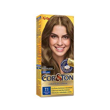 Imagem de Kit Tintura Cor & Ton 7.1 Louro Cinza Medio 180 G, Niely