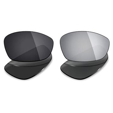 Imagem de 2 pares de lentes polarizadas de substituição da Mryok para óculos de sol Oakley Blender – Opções