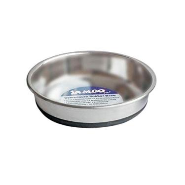 Imagem de JAMBO PET Comedouro para Cachorro,Silver Premium, Aço inox, Facil de limpar, Moderno, Capacidade 1L