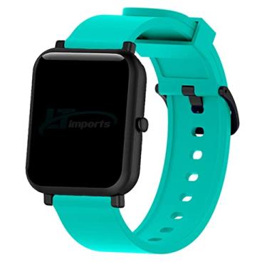 Imagem de Pulseira 20mm Silicone compatível com Amazfit Bip - Amazfit GTS - Amazfit GTR 42mm - Galaxy Watch Active 1 e 2 - Galaxy Watch 3 41mm - Galaxy Watch 42mm - Marca LTIMPORTS (Verde Mint)