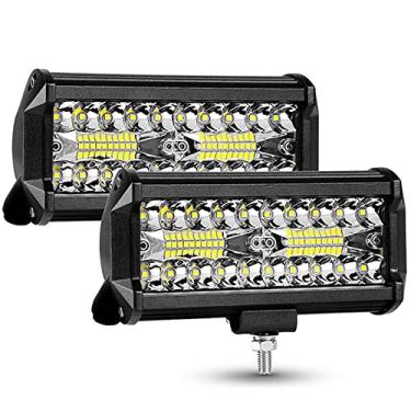 Imagem de 2 pcs LED Light Bar 12V 24V Para Trator De Carro Truck Suv 4x4 Barco ATV Combo LED Bar Work Light Offroad Condução De Nevoeiro,7in 120w