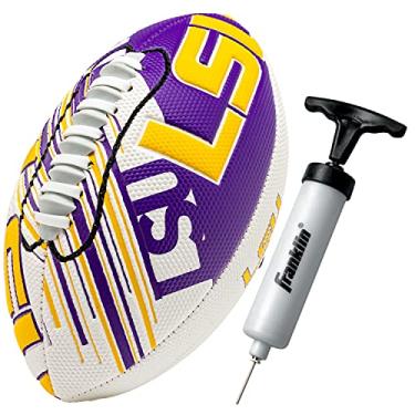 Imagem de Franklin Sports LSU Tigers Football - Mini futebol americano juvenil - 21,5 cm - textura espacial fácil de segurar - perfeita para crianças!