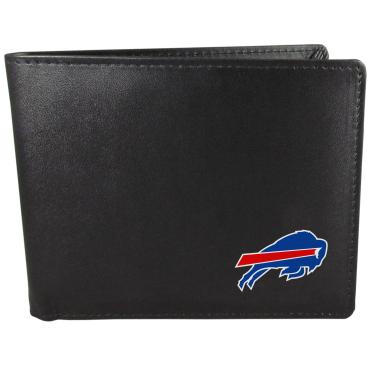 Imagem de Carteira masculina NFL Siskiyou Sports Buffalo Bills com dobra dupla, tamanho único, preta