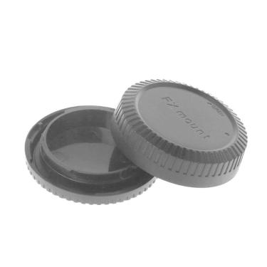 Imagem de Kit com tampas de proteção (traseira da lente + corpo da câmera) para sistema Fujifilm X