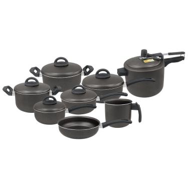 Imagem de Conjunto De Panelas Teflon 08 Peças Com Panela De Pressão