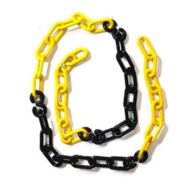 Imagem de 40 Metros Corrente Zebrada Elo Pequeno Sinalização