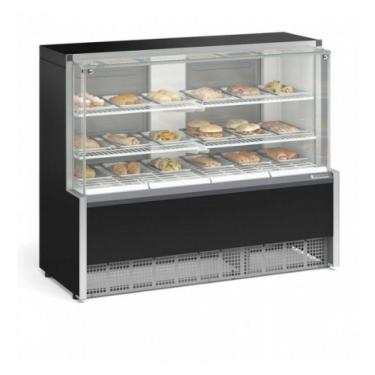 Imagem de Vitrine Estufa 1,40m Gelopar Linha Aurora Vidro Reto - MEQA-140R -220v