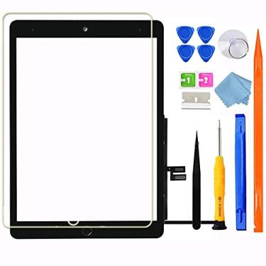 Imagem de Kits de vidro digitalizador de substituição de tela para iPad 9 (9ª geração) A2602 A2603 A2604 A2605, para iPad 9ª geração de 10,2 polegadas (lançado em 2021), conjuntos de reparo completo + botão