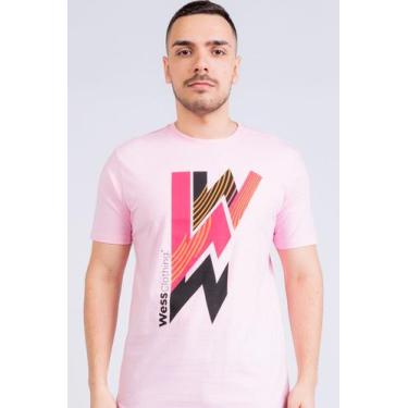 Imagem de Camiseta Geometric Triple W  Rosa He Wess Clothing