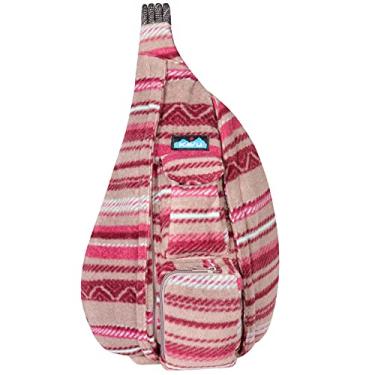 Imagem de KAVU Bolsa de poliéster de lã com alça transversal Polar Rope Sling, Listra de vinhedo, tamanho �nico